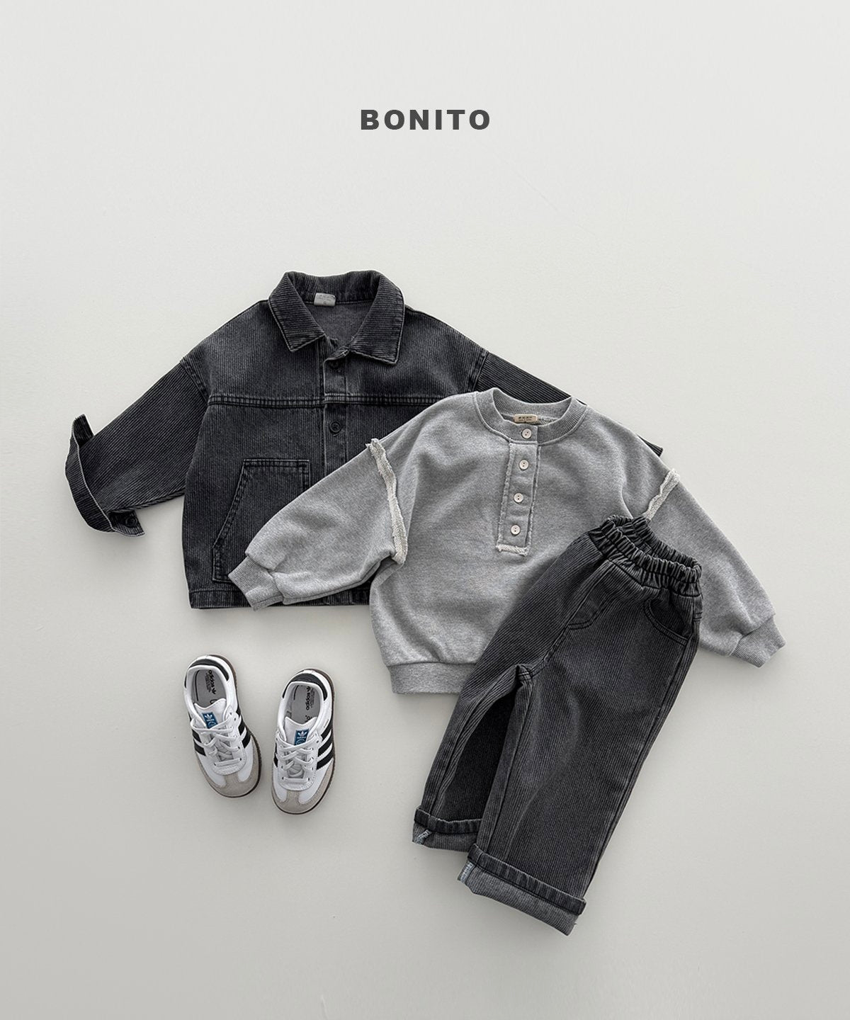 bonito raw edge henley mtm (~80-140cm)