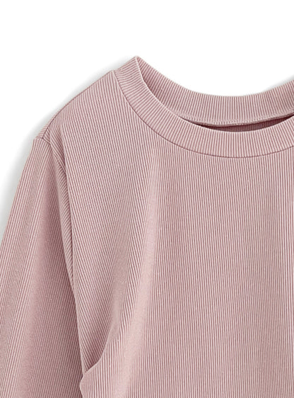 側綁繩純色上衣