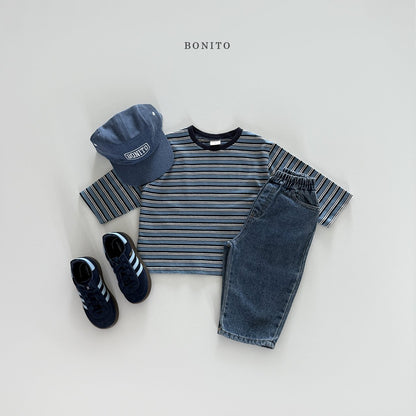 bonito collar tone on tone st tee (~80-140cm)