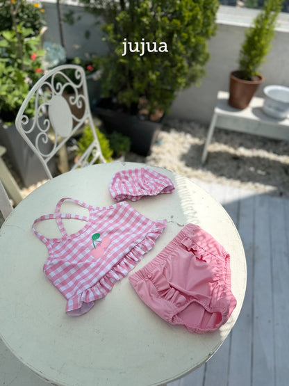 jujua cherry swimwear hat set (80-120cm)