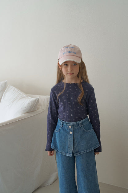 momoann wrap heart jeans (90-150cm)