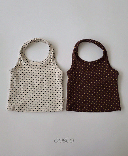 Aosta choco chip halter neck (~70-115cm)