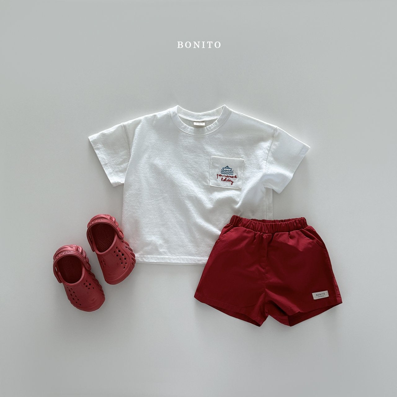 bonito sailboat pocket tee(70-140cm)