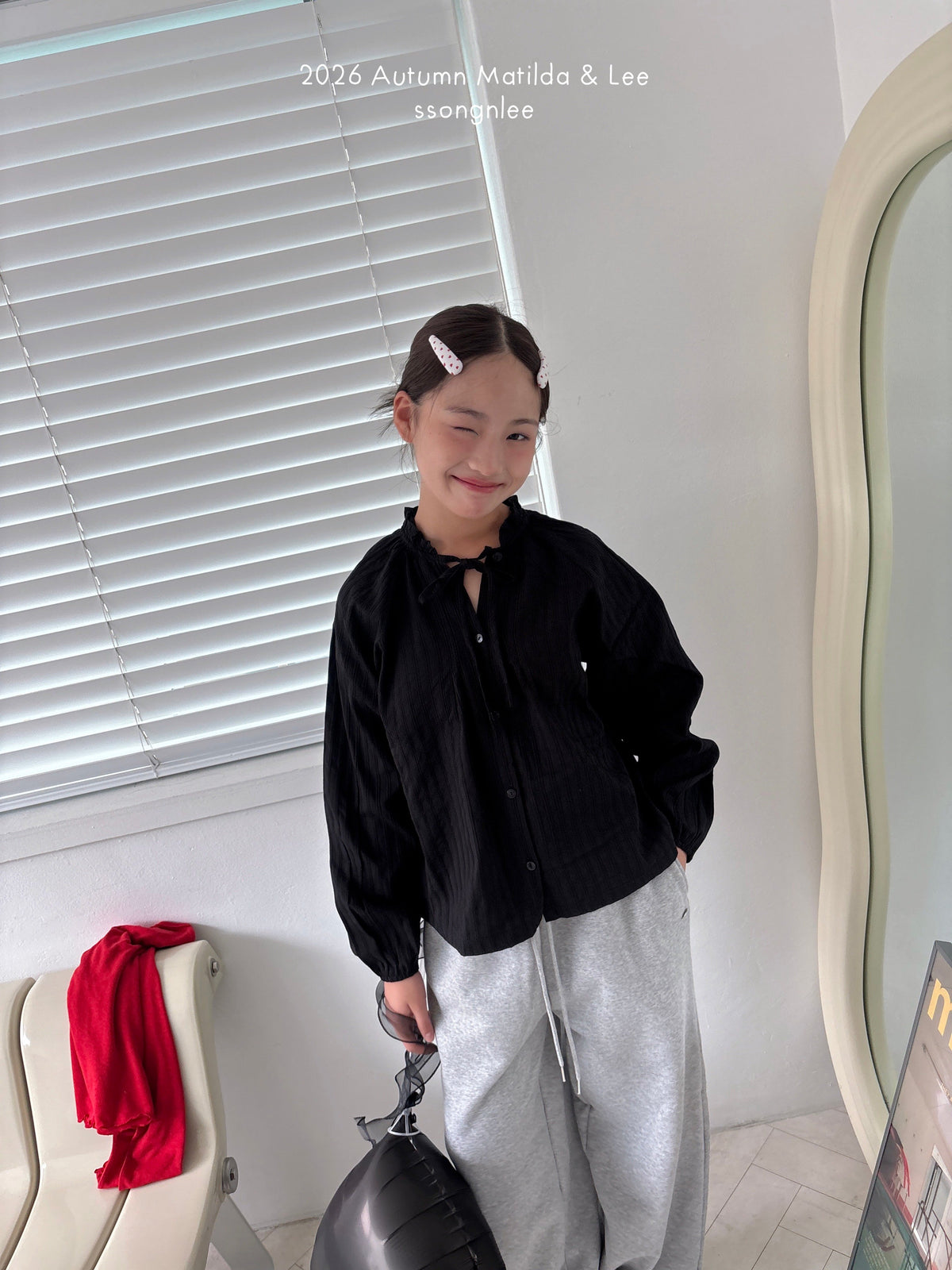 matilda&lee pintuck shirring blouse (85-165cm)