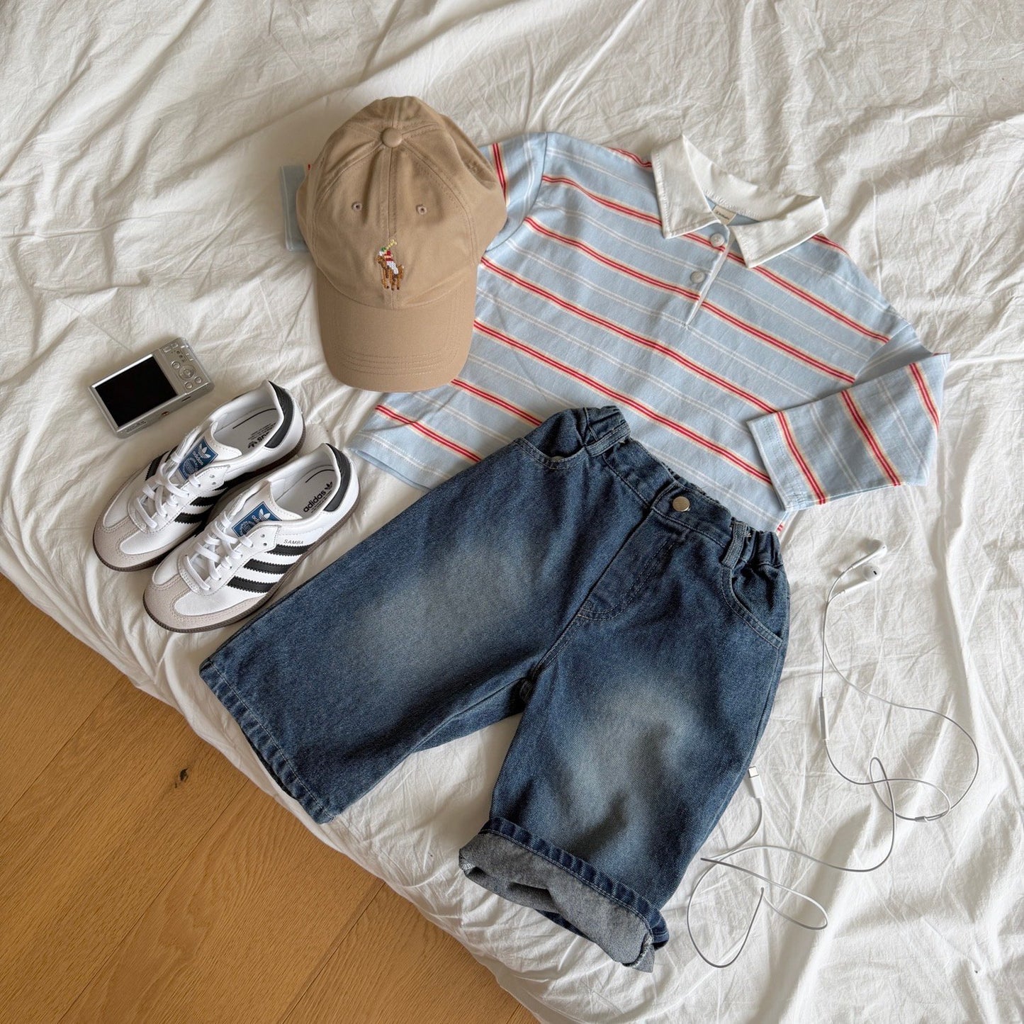 ninibello milkey stripe collar tee(adult)