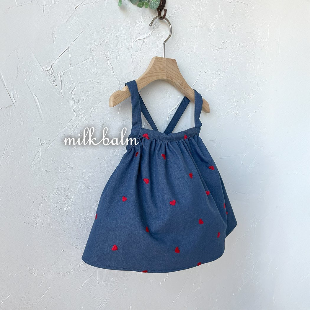 milkbalm heart suspender skirt (75-125cm)