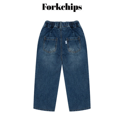 FORKCHIPS canvas denim pants (95-160cm)