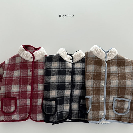 Bonito checked rappa dumbledore jacket (~80-140cm)