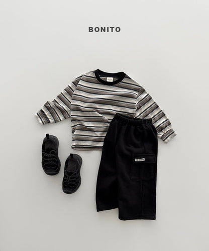bonito track st shibori tee (~80-140cm)