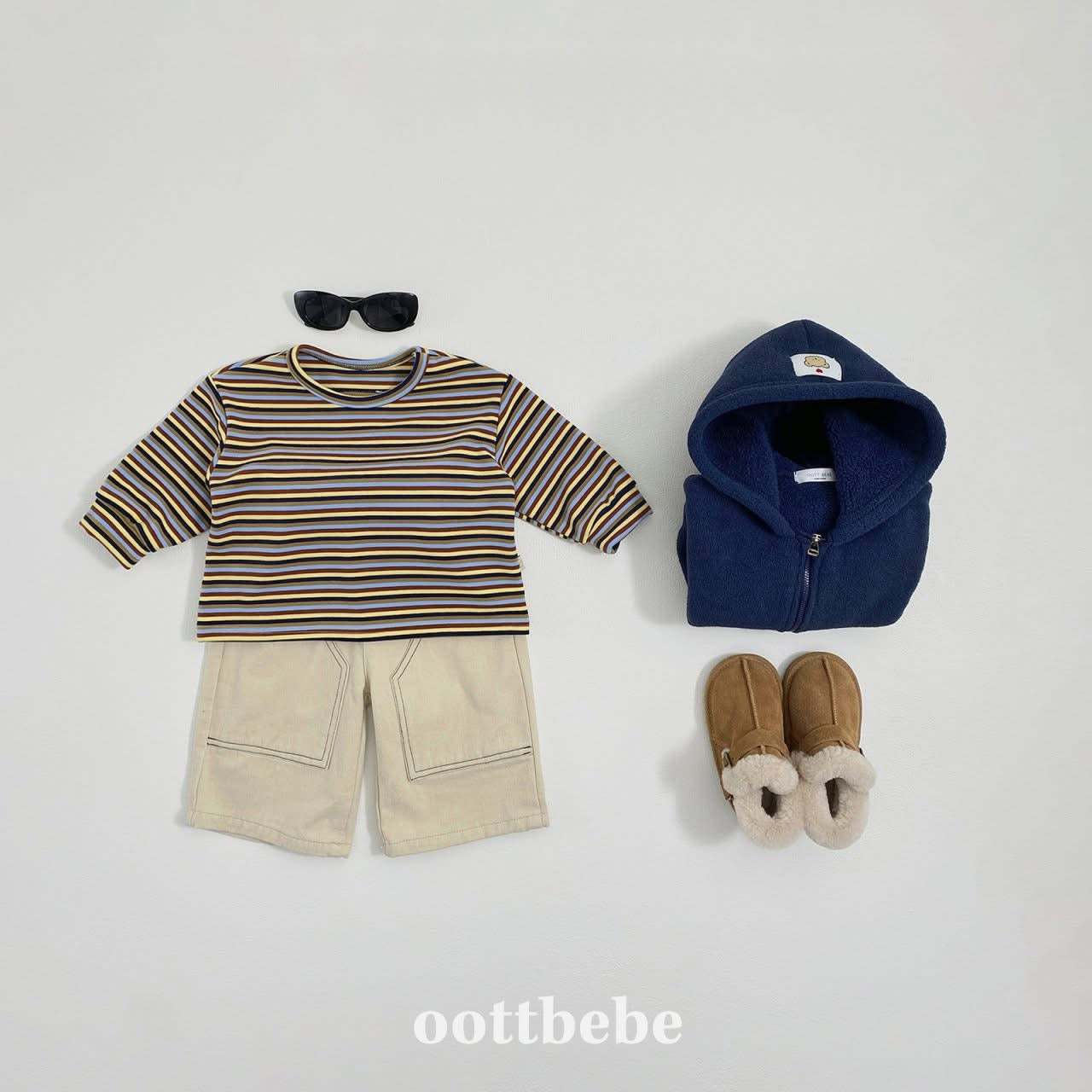 Oottbebe 彩色條紋上衣 (75-120cm)
