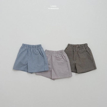 Lindo Oz Check Shorts (85-125cm)