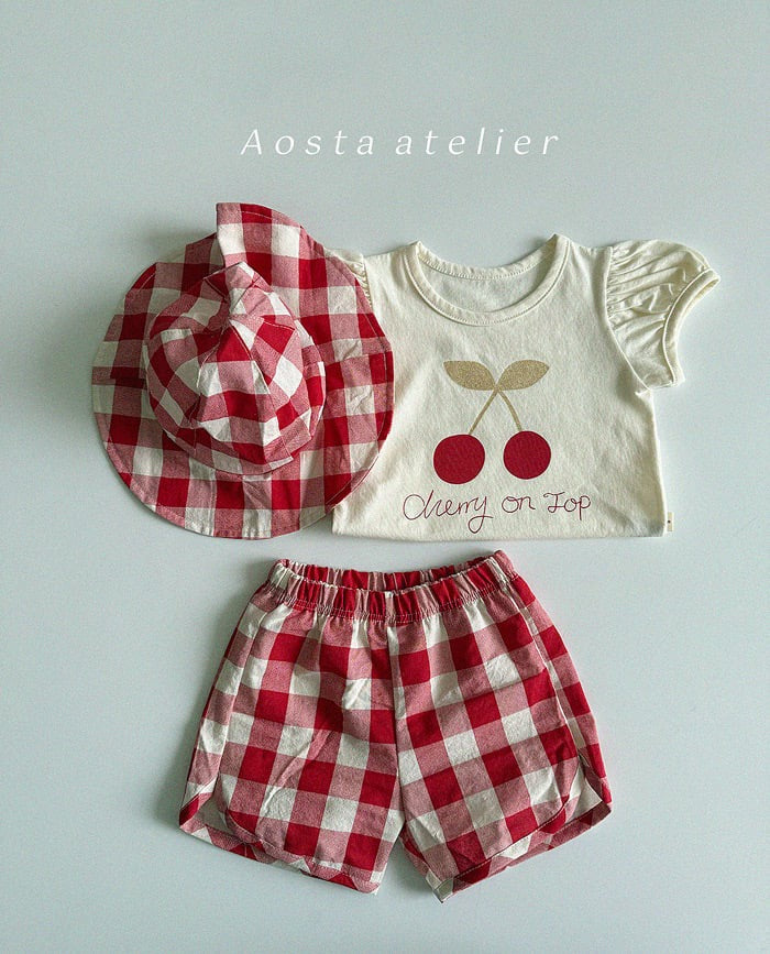 Aosta cherry puff t (70-110cm)