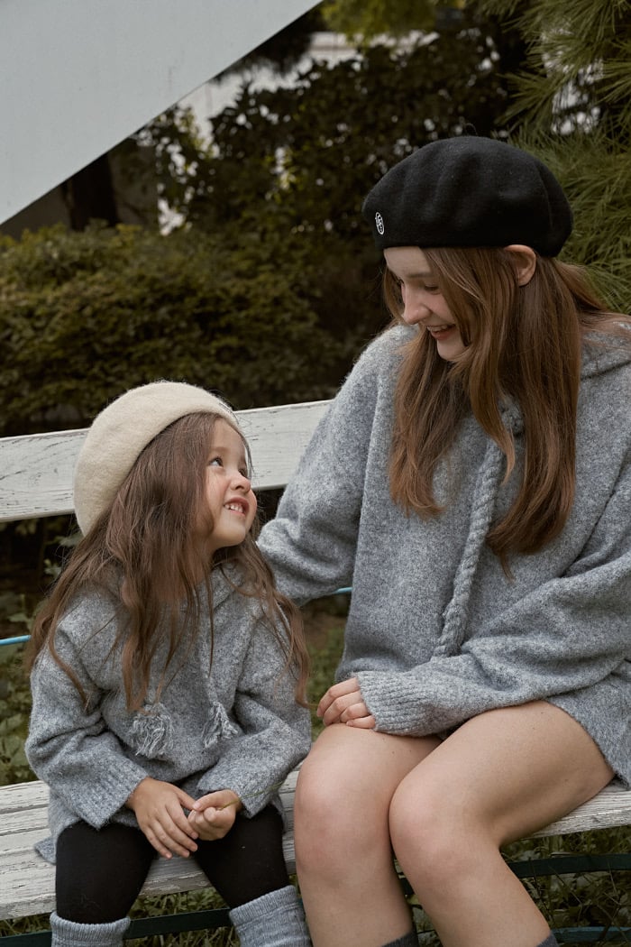 momoann knit hood set(mom)