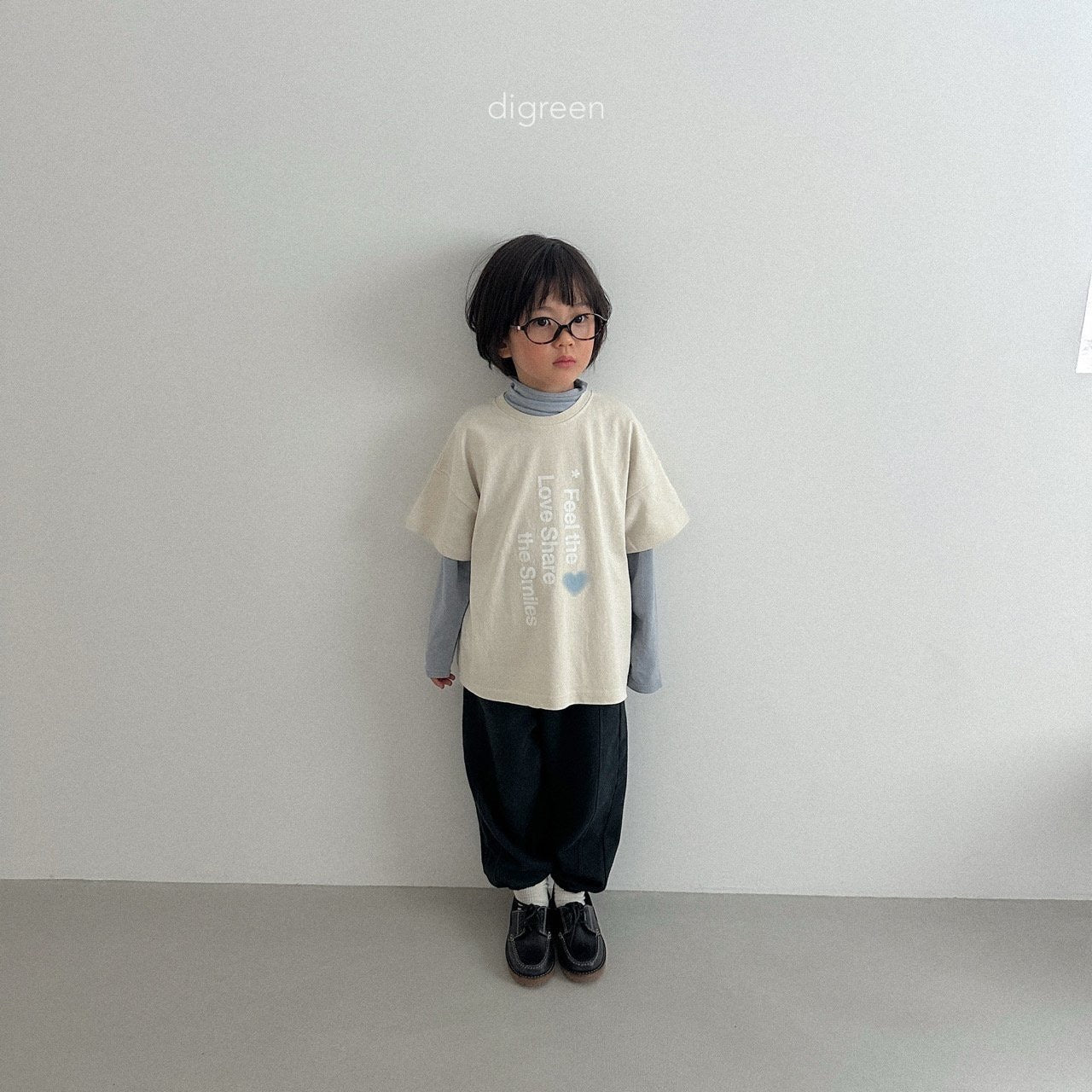 digreen love share t-shirt (90–130cm)