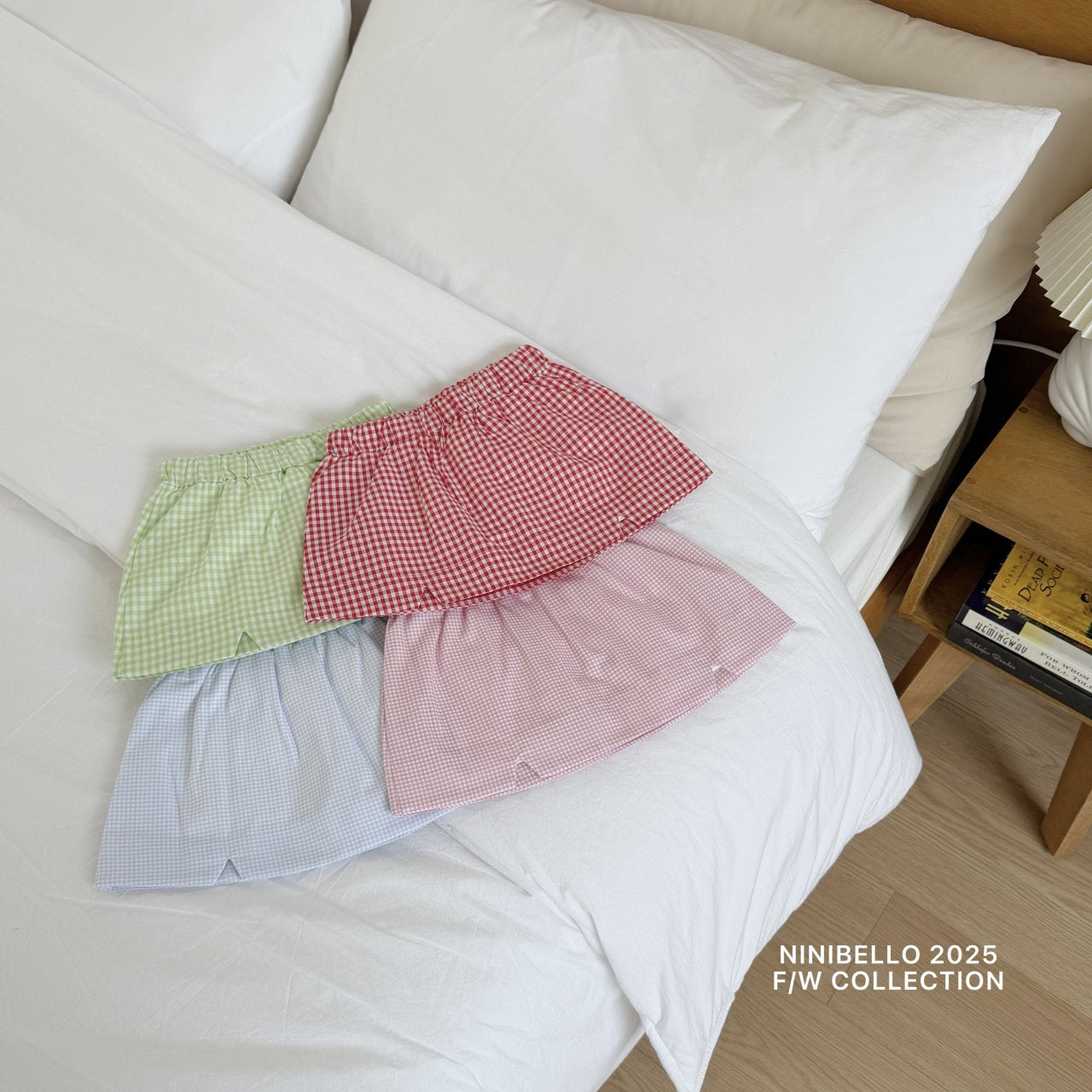 ninibello sour check skirt (80-130cm)