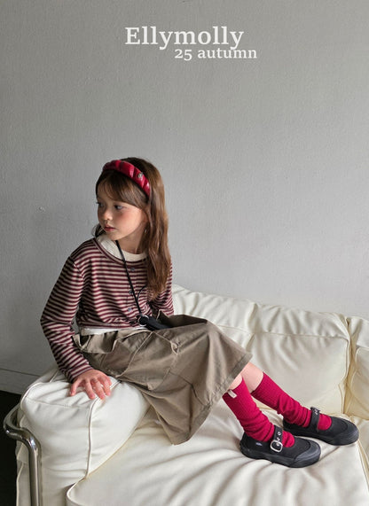 ELLYMOLLY antique frill skirt (90-145cm)