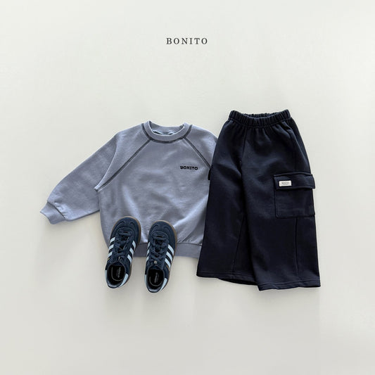 bonito soft terry cargo pants (~80-140cm)