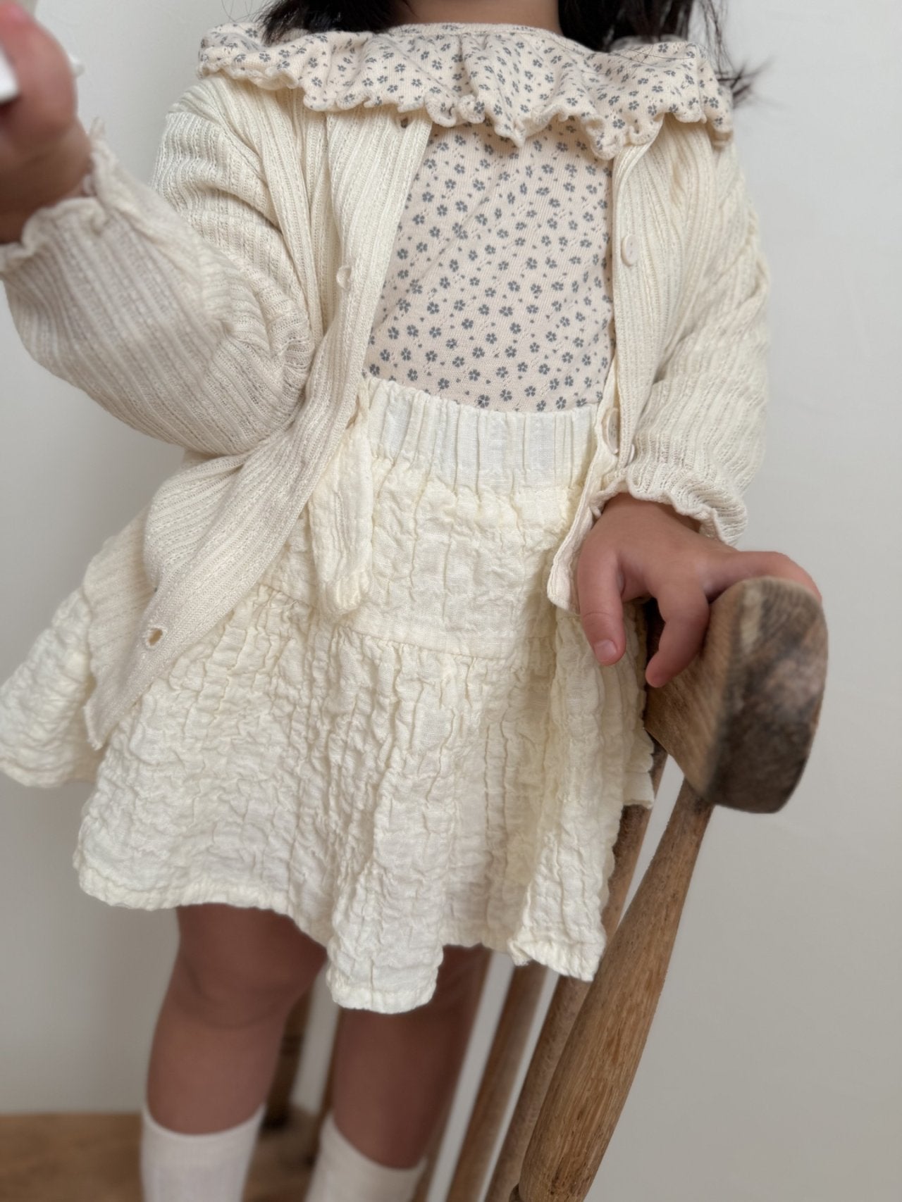 mimi market jacquard cardigan (75-90cm)