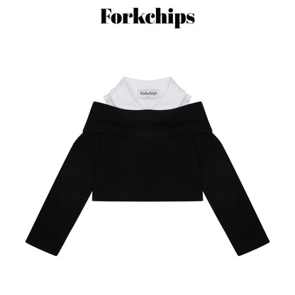 FORKCHIPS maple shoulder t-shirt (95-160cm)