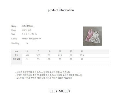 ELLYMOLLY dot holter dress (90-145cm)