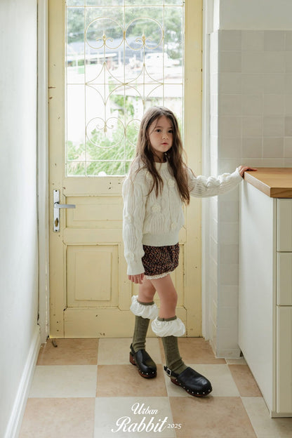 Urban Rabbit 毛圈蕾絲混色短褲 (80-140cm)
