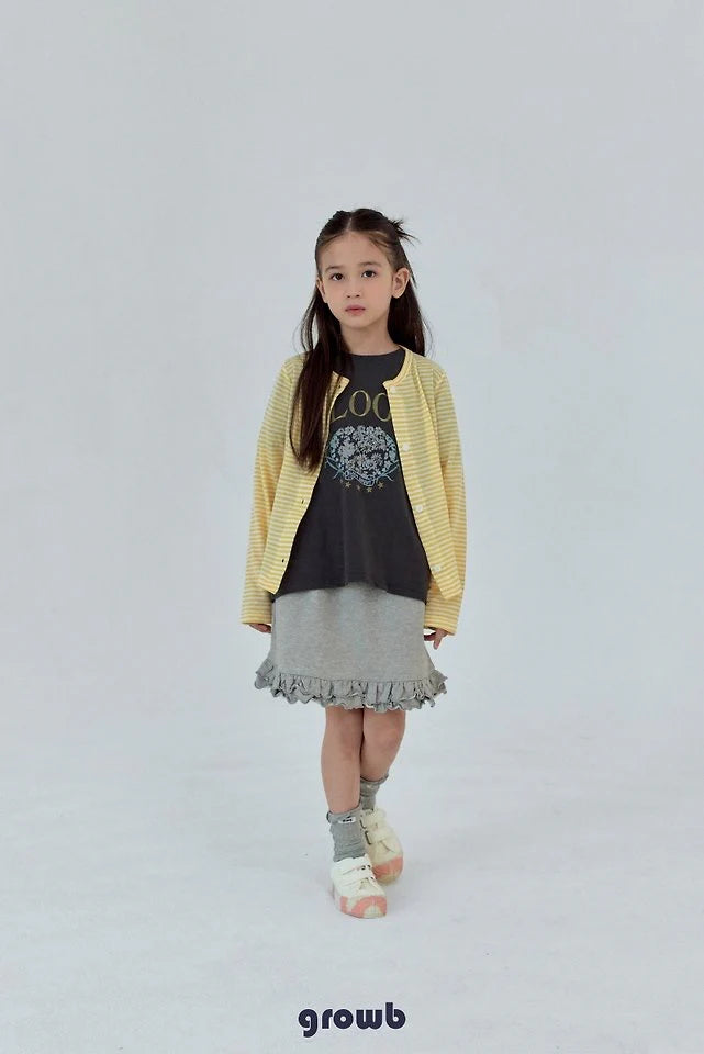 Growb Ruffle Sweat Skirt (90-125cm)