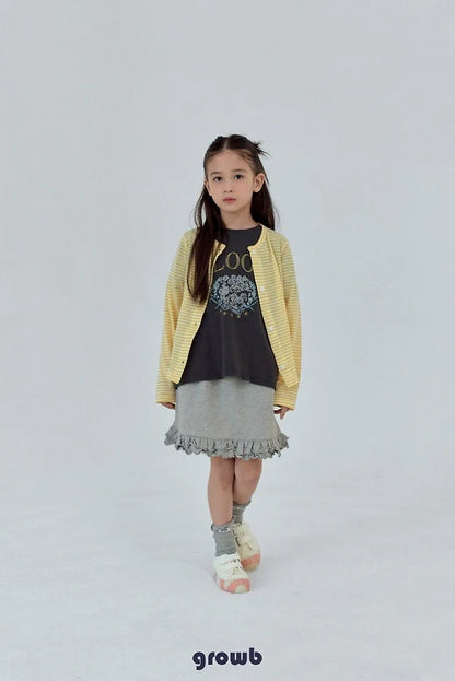 Growb Ruffle Sweat Skirt (90-125cm)