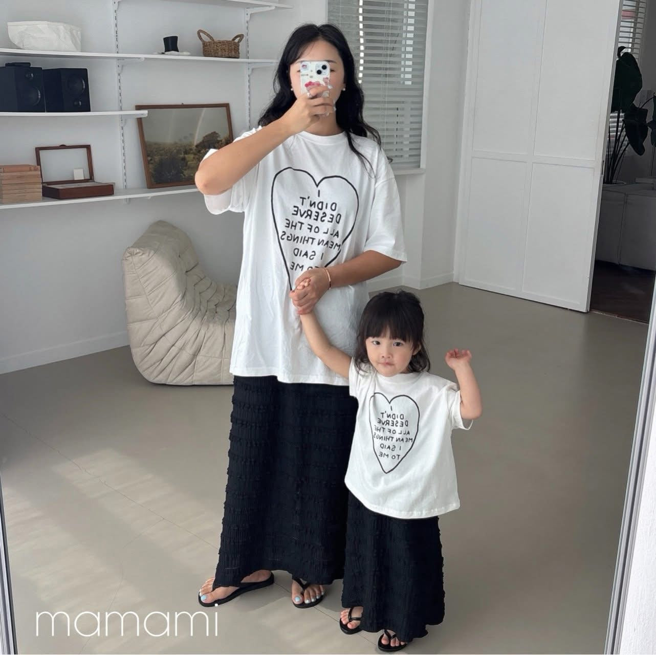 Mamami 親子款 - 愛心字母 tee (kids & adult)