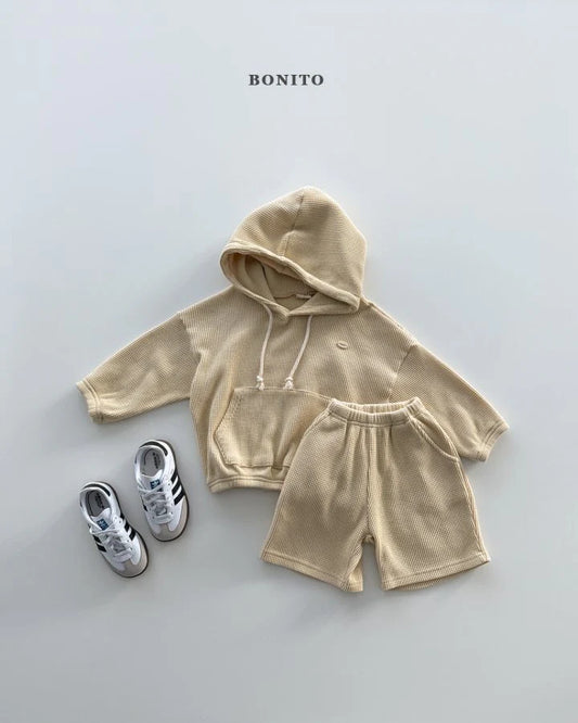 Bonito Fine Waffle Hoodie Set (~80-140cm)