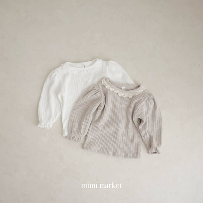 mimi market torsion lace tee (75-90cm)