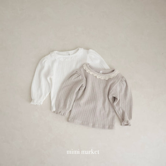 mimi market torsion lace tee (75-90cm)