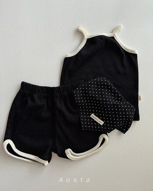 Aosta rib string sleeveless (~70-115cm)