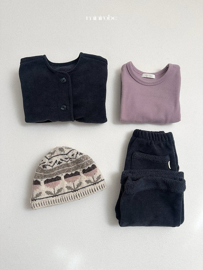 minirobe flower jagard beanie