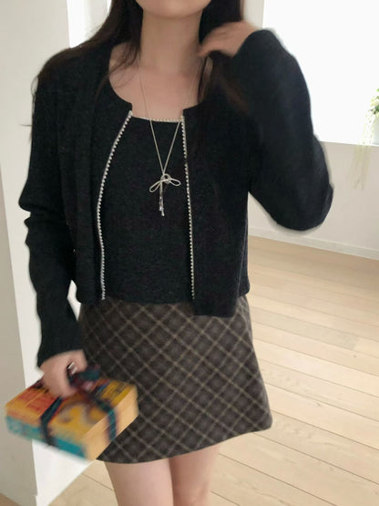 小珍珠外套set *共2色