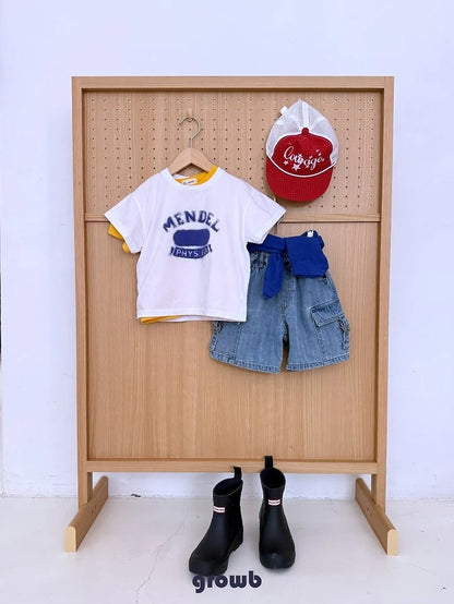 Growb Vintage Cargo Denim Shorts (90-155cm)