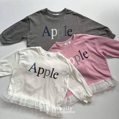 ELLYMOLLY apple vintage frill tee (90-145cm)