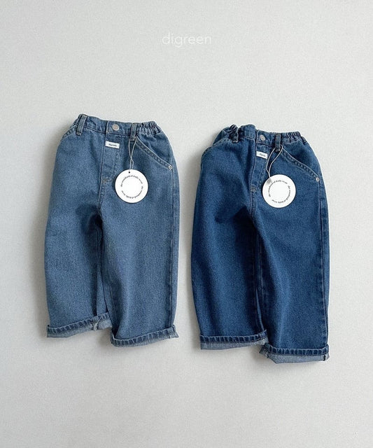 digreen slash denim pants (90-130cm)