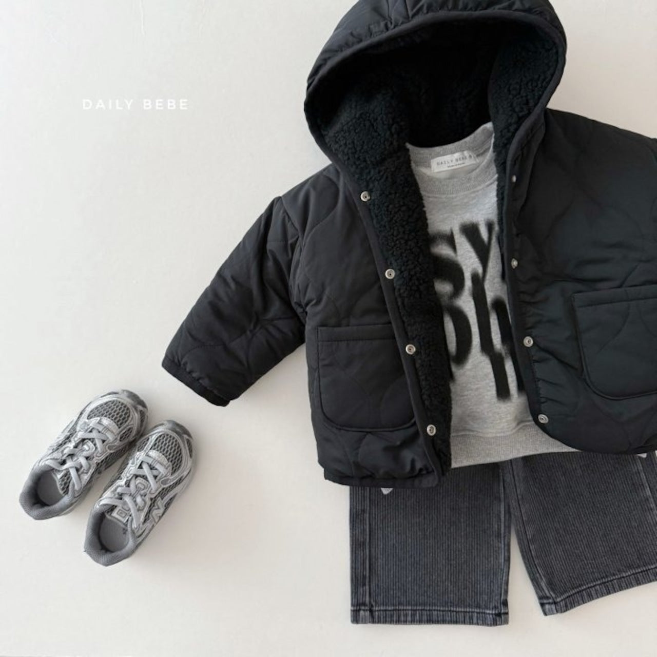 Dailybebe double sided hooded jumper (75-140cm)