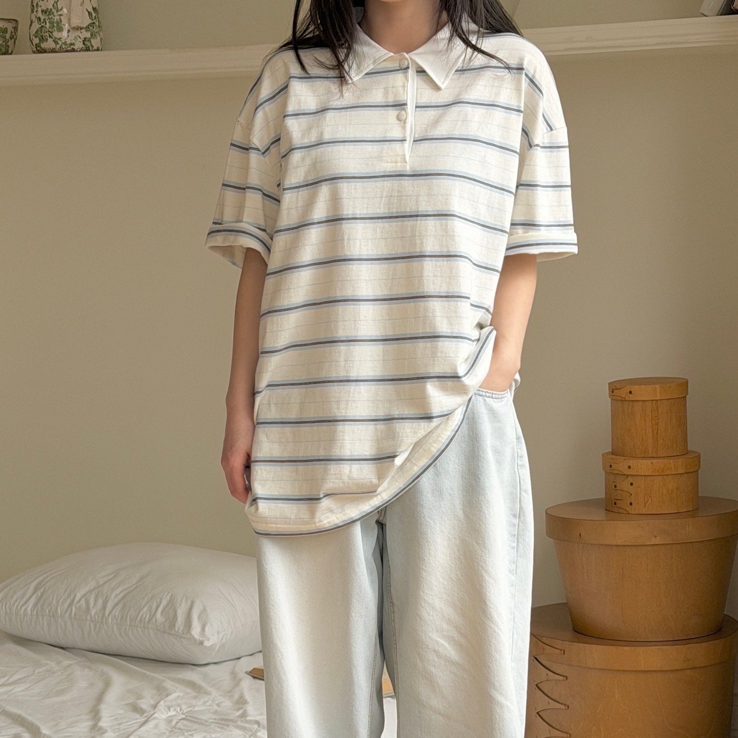 ninibello pocky collar tee(adult)