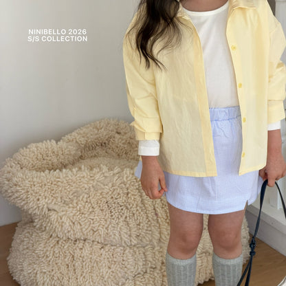 ninibello vanilla cotton shirt (80-130cm)