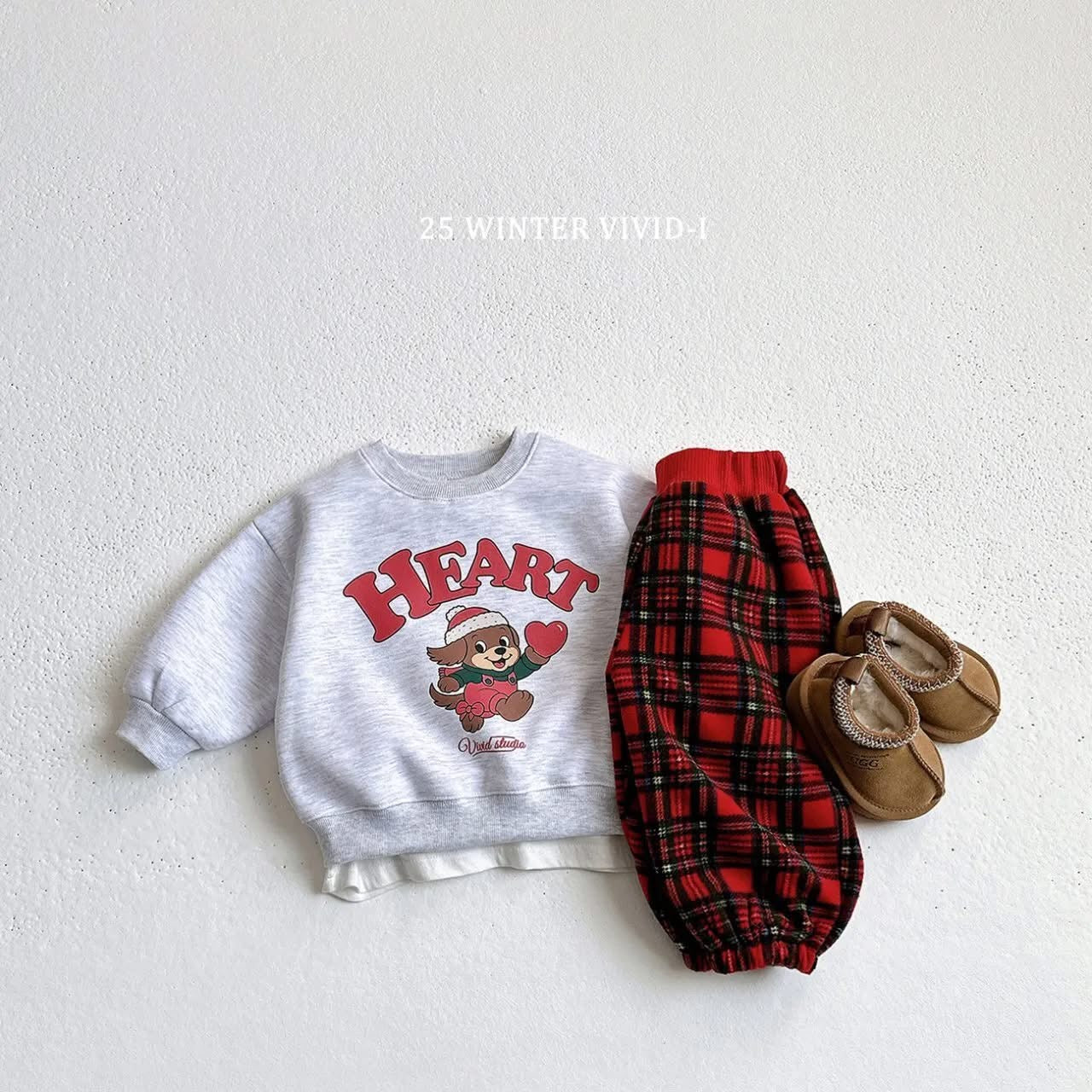 Vivid 抓絨圖案縮口褲 (75-135cm)