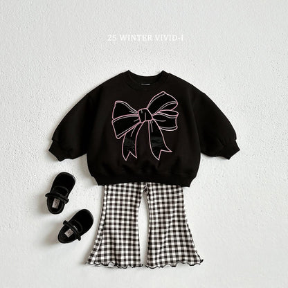 Vivid 黑白灰蝴蝶結上衣 (75-135cm)