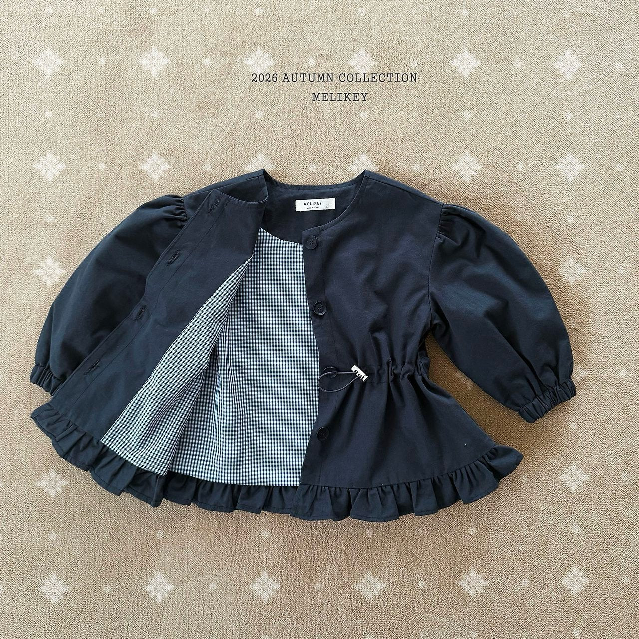 melikey momo frill trench coat (~80-140cm)