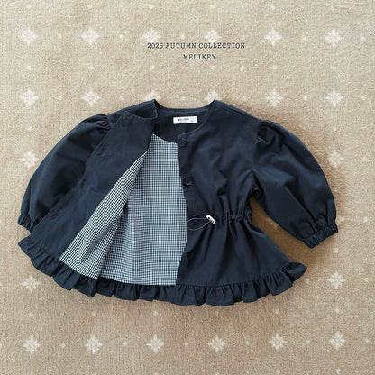 melikey momo frill trench coat (~80-140cm)