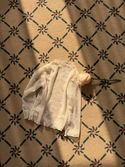 aiai lace see-through tee (95-140cm)