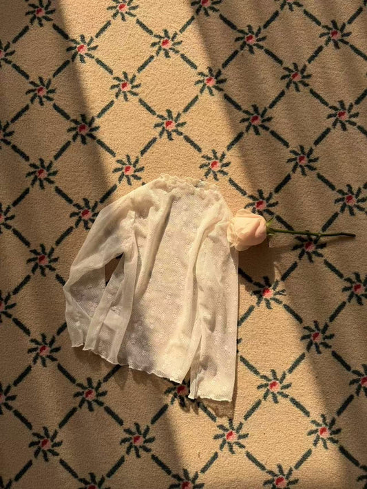 aiai lace see-through tee (95-140cm)