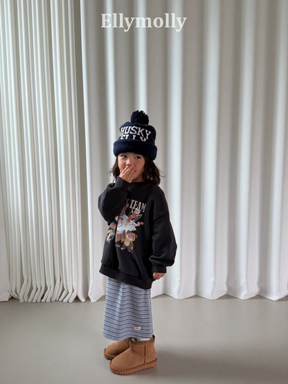 ELLYMOLLY shadow long skirt (90-145cm)