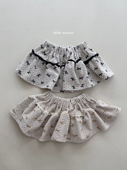 mimi market ribbon can skirt (70-85cm)