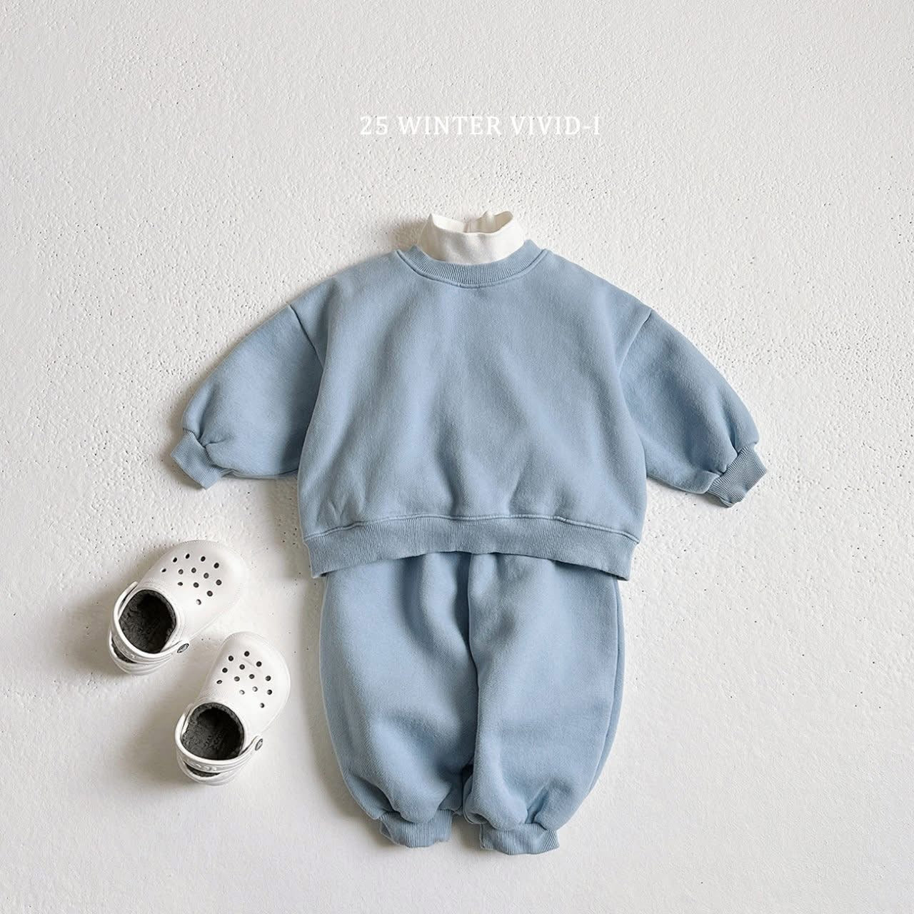 Vivid 素色圓領套裝 (75-135cm)