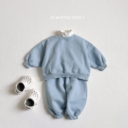 Vivid 素色圓領套裝 (75-135cm)